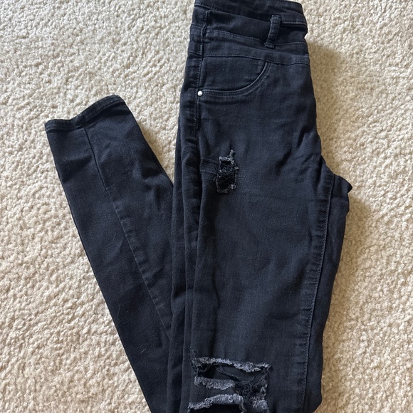Black skinny jeans size 0 - Picture 1 of 3
